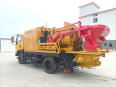 Concrete mixing and pumping integrated machine C10, oil and electricity dual purpose building, road construction, water channel reservoir, power tower pile construction