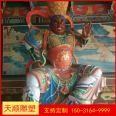 2m brass Four Heavenly Kings Buddha customized color painting for the production of four Vajra Dharmapala statues