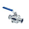 Sanitary grade stainless steel 304 straight insulated ball valve, food syrup valve, Hongfeng pipe fittings