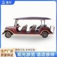 Sightseeing Classic Car Electric 4 Rows 11 Seats Retro Tourist Scenic Area Tour Ferry Car Sales Office Room Viewing Car