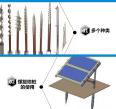 Embedded hot-dip galvanized photovoltaic power generation twisted dragon spiral ground anchor flange plate ground screw ground pile ground nail ground anchor