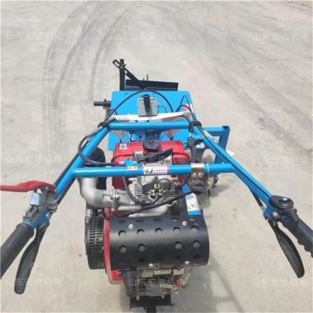 Agricultural chain trenching machine, diesel electric starting, hand-held trenching machine for yam planting