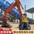 360 degree steel grabbing machine for excavation of Yite Lotus cross petal shaped mining site