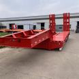 13 meter excavator transport trailer, spring climbing ladder trailer, plate hook plate, semi trailer