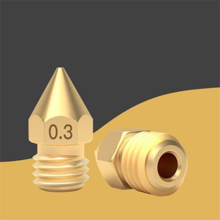 3D printer accessories, printing head, pointed brass nozzle with engraving customization