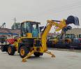 Telescopic loader with front shovel and back shovel, busy with both ends, and large arm telescopic, one machine with multi-purpose export quality