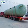 Support customized buried three grid fiberglass septic tank with acid, alkali, and corrosion resistance, Casano