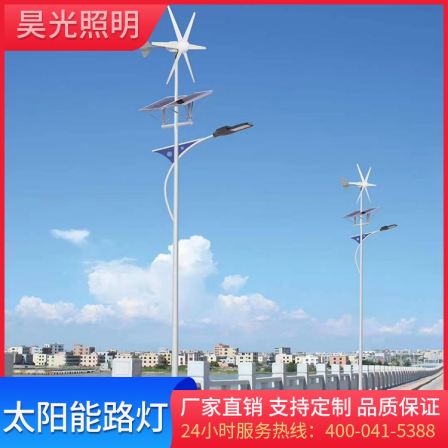 Haoguang Lighting New Waterproof Wind Solar Complementary Solar Lamp New Rural Wind Solar Street Lamp