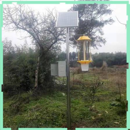 Installation of Photovoltaic Solar Insecticide Lamp for Farmland Farming and Mosquito Control Simple Orchard Tea Garden Greenhouse Fish Pond Scenic Area Insecticide