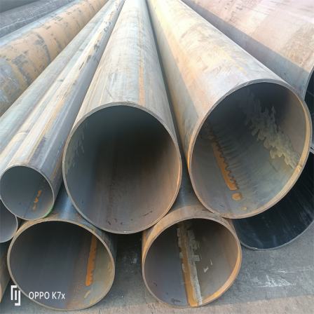 Q235B welded steel pipe for water supply DN40 high-frequency straight seam circular pipe with adjustable length and removable inner reinforcement