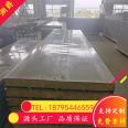 Punched manual silencing board, machine room 50mm silencing sandwich board, rock wool noise reduction color steel plate