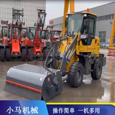 Forklift type sweeping machine engineering sweeping machine residue soil road surface cleaning, sturdy and thickened body