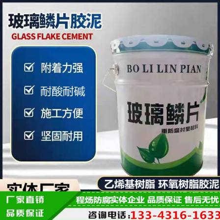 High temperature glass flake adhesive vinyl resin coating manufacturer, flue gas desulfurization construction at Chengyang Power Plant