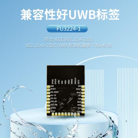 Accurate measurement of wireless ranging chip, UWB safety helmet label, UWB base station label positioning, ultra wideband communication