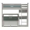Bodson high and low bed 1.5m children's bed staggered Bunk bed 1.8m upper and lower adult mother child bed