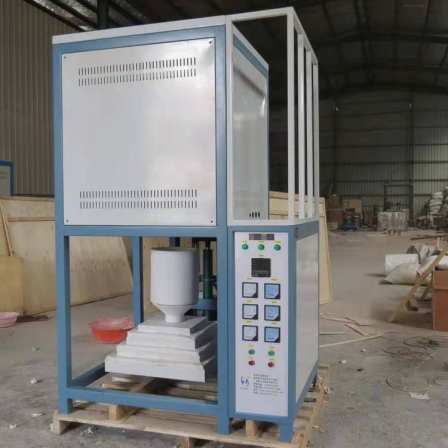 1700 degree crucible lifting glass frit furnace Ceramic building materials melting furnace Automatic material flow operation is simple