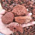 Yiran supplies red and black volcanic stone particles for gardening, meaty paving, aquatic filtration, and landscape design