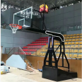 Manual electric hydraulic basketball stand outdoor standard movable with protective cover