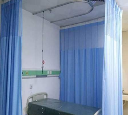 Factory customized medical partition curtains, hospital wards, colored antibacterial and flame-retardant curtain fabric