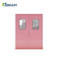 Hospital manual airtight door, stainless steel purification steel door, flat opening, clean radiation protection, double opening, customized