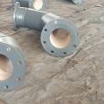 Rongcheng Teda self combustion and wear-resistant three-way lining ceramic ring pipe fittings with few joints, low friction force, long service life