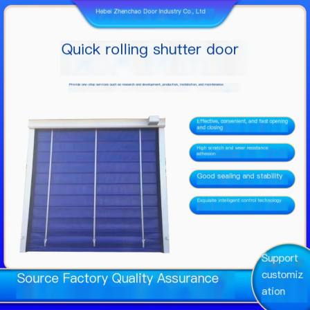 High safety industrial fast Roller shutter is used for shopping malls and shops Orange-red Zhenchao doors to customize with pictures