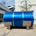 Stainless steel water storage tank, double layer insulation, vertical and horizontal water storage tank, optional large equipment, can be constructed on site