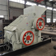 Double click crusher for iron ore and slag, uniform discharge without blockage, basalt two-stage sand making machine manufacturer's stock