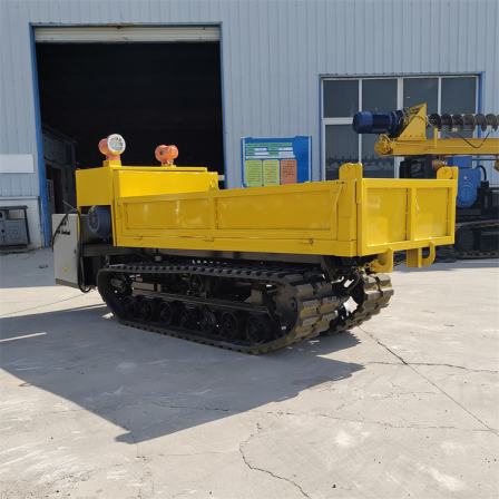 Underground explosion-proof tracked transport vehicle, 3-ton high and low speed tracked tipper truck, orchard climbing king conveyor