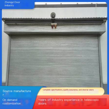 Zhongyi Villa Color Steel Rolling Gate Door Service, Sound Insulation, and Easy Cleaning
