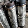 Stainless steel external threaded metal hose, wrench type flexible connection, flange connection, corrugated pipe