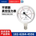 Quick fitting stainless steel sanitary diaphragm pressure gauge YN100BF-MC 1MPA material 304