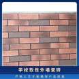 Luowang School Soft External Wall Ceramic Tile Specification 60 * 240mm Customized A-grade Fireproof Imitation Brick Strength