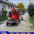 Telescopic slope hedgerow machine, garden road greening and pruning integrated vehicle, with large operating width and hydraulic expansion