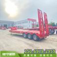 Double section hydraulic ladder, low flat semi trailer, one bridge, 12.5m excavator board trailer, two bridges optional