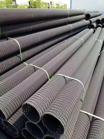 Hard permeable pipe 150mm curved mesh drainage pipe underground seepage drainage pipe PE blind ditch
