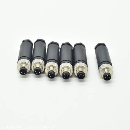 Aviation plug small plastic waterproof connector M8-3P male plug electronic plug-in connected to automotive electrical cable