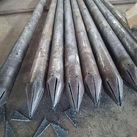 Pipe shed grouting pipe, tunnel support pipe, grouting steel flower geological pipe, 108 vehicle wire drilling