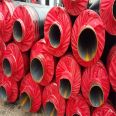 Prefabricated directly buried thermal insulation steel pipe, polyurethane foam plastic thermal insulation pipe shell, customized processing