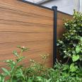 Fully enclosed plastic wood fence, outdoor wood plastic fence, outdoor courtyard wall panel, garden fence panel