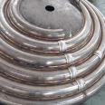 Stainless steel head coil corrosion-resistant reaction kettle coil wing height can be customized