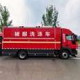 Fire rescue bedding washing vehicle integrates washing, drying, and ironing functions into one vehicle