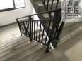 Iron staircase handrail, step protective railing, glass staircase guardrail, safety protective railing