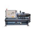 The screw chiller unit is sold as a direct cooling, anti-corrosion, and environmentally friendly full liquid ring stand