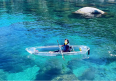 PC Transparent Boat Canoe Scenic Area, Park, Online Popular Tourism Resort, Polycarbonate Boat