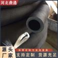 Low pressure cloth clamping hose Steel wire water conveying air hose Anti aging rubber hose Smooth cloth faced black rubber hose