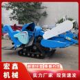 Integrated Rice and Wheat Threshing and Harvesting Machine with 25 Horsepower Crawler Joint Harvesting Machine for Rice and Soybean Intercropping and Harvesting