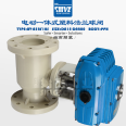 Electric PPH flange plastic ball valve Q91F-10S chemical switch control valve