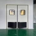 Transfer window, stainless steel, four open central kitchen door, cold storage, food workshop, two-way return, free anti-collision door