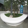 Fiberglass tree pool seat, outdoor bench, garden landscape, flower pool, park leisure chair, irregular curved seat